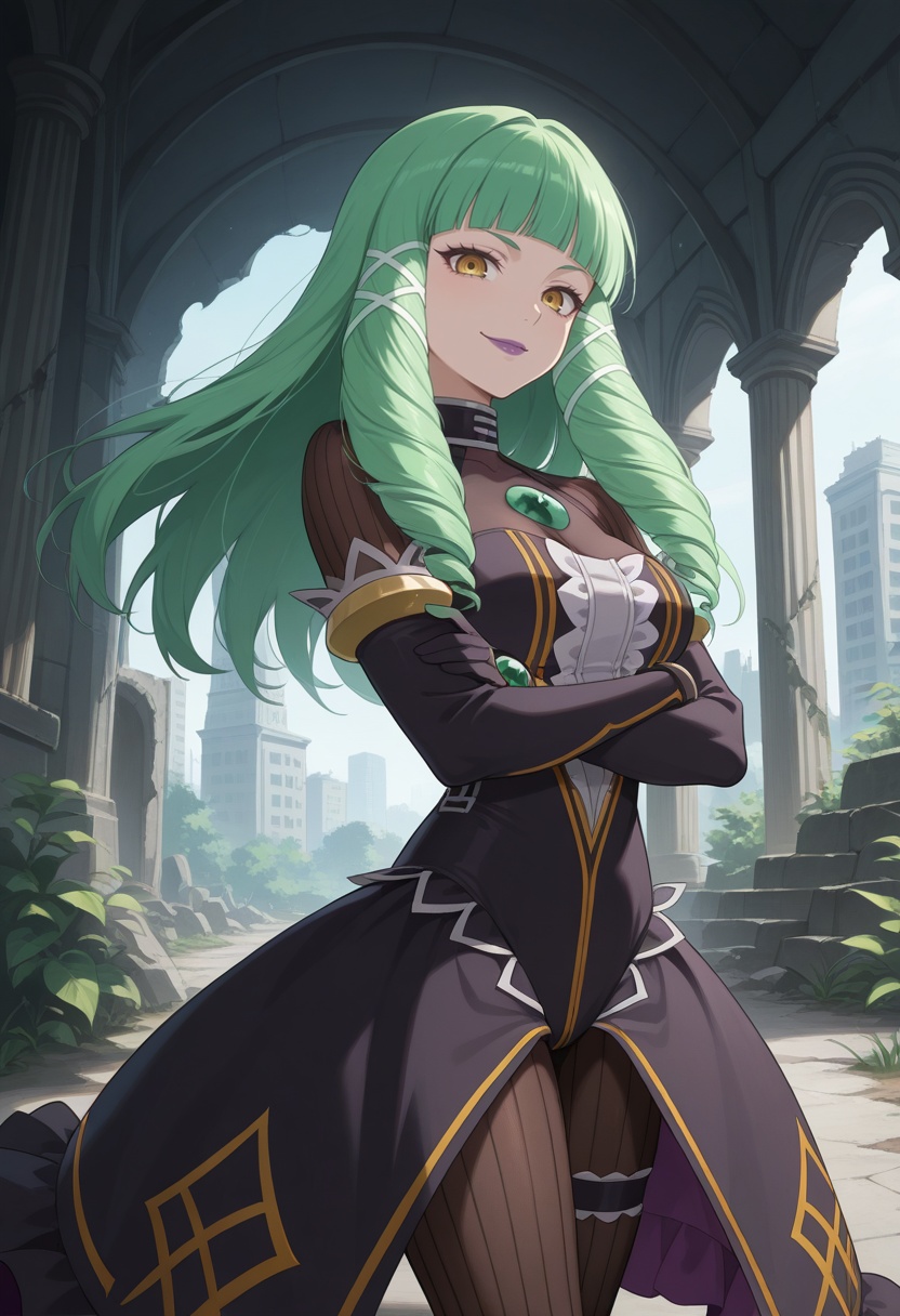 dynamic angle,  1girl,  ruins on Tensor.Art