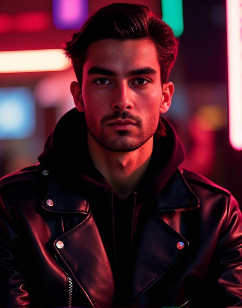 Ferran Torres ,  posing confidently at during a portrait photoshoot. The scene is focused on a headshot. intense gaze and...