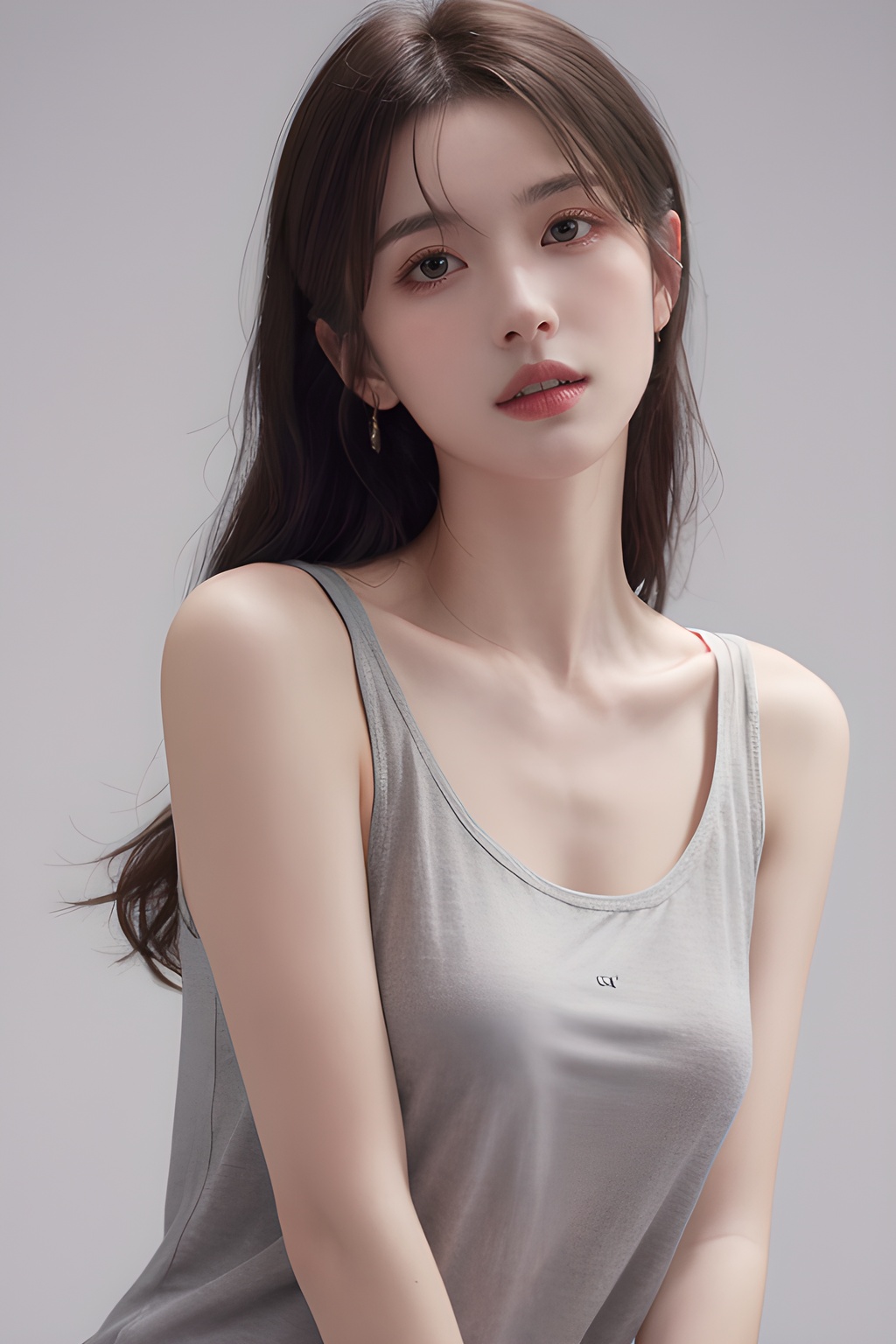 <lora:0810_09:0.7>,simple background,****_top,, 1girl,realistic,masterpiece, best quality, photorealistic, HDR,detail