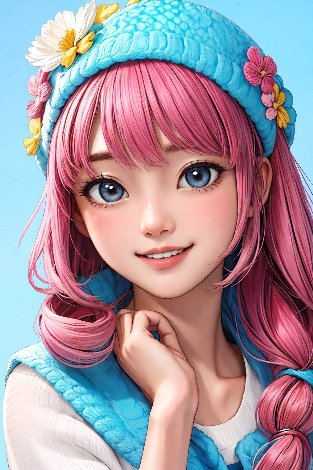 1girl,  happy on Tensor.Art