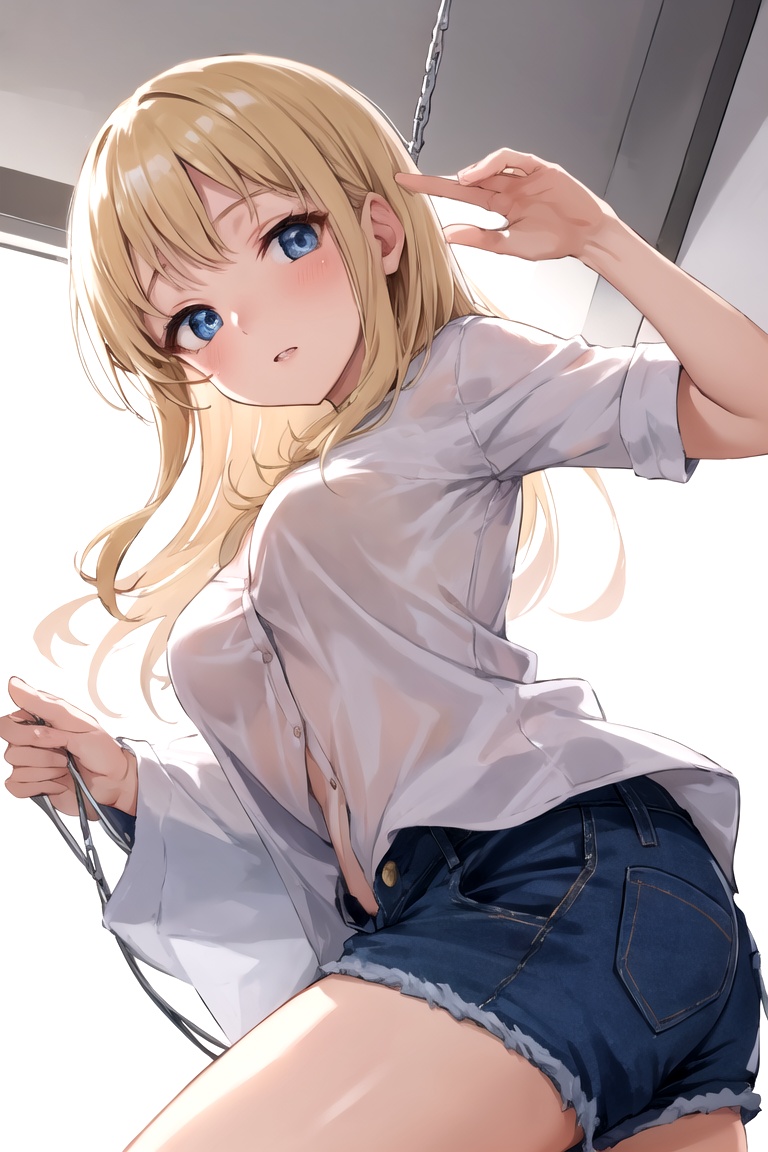 ((different clothes)),  (((Petite))) ,  portrait photo of a 18 years old blonde woman on Tensor.Art