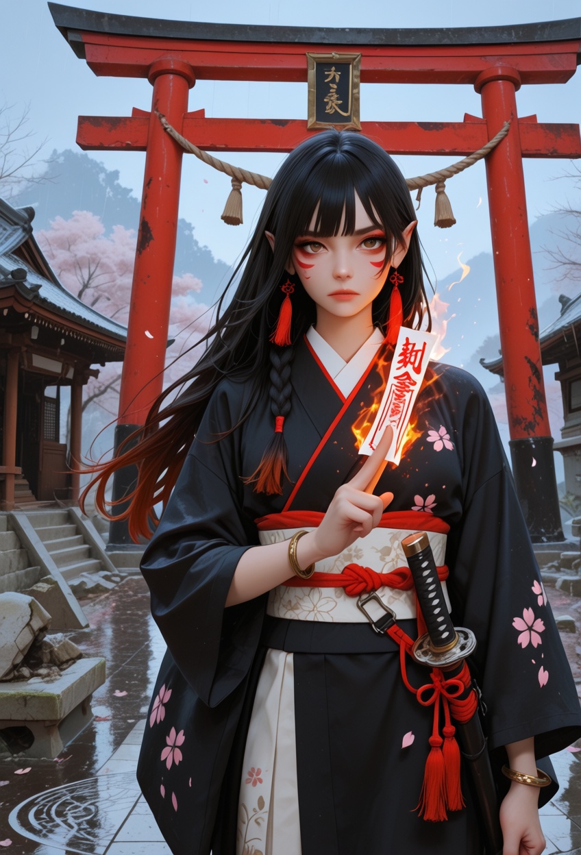 1girl,  solo,  elf on Tensor.Art