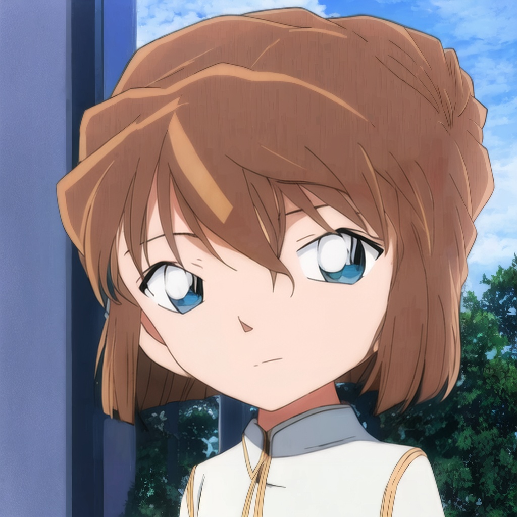 <lora:huiiyuanai0.56:1>,1girl,little_girl,underage,blue eyes,light brown hair,full_shot,head_tilt,