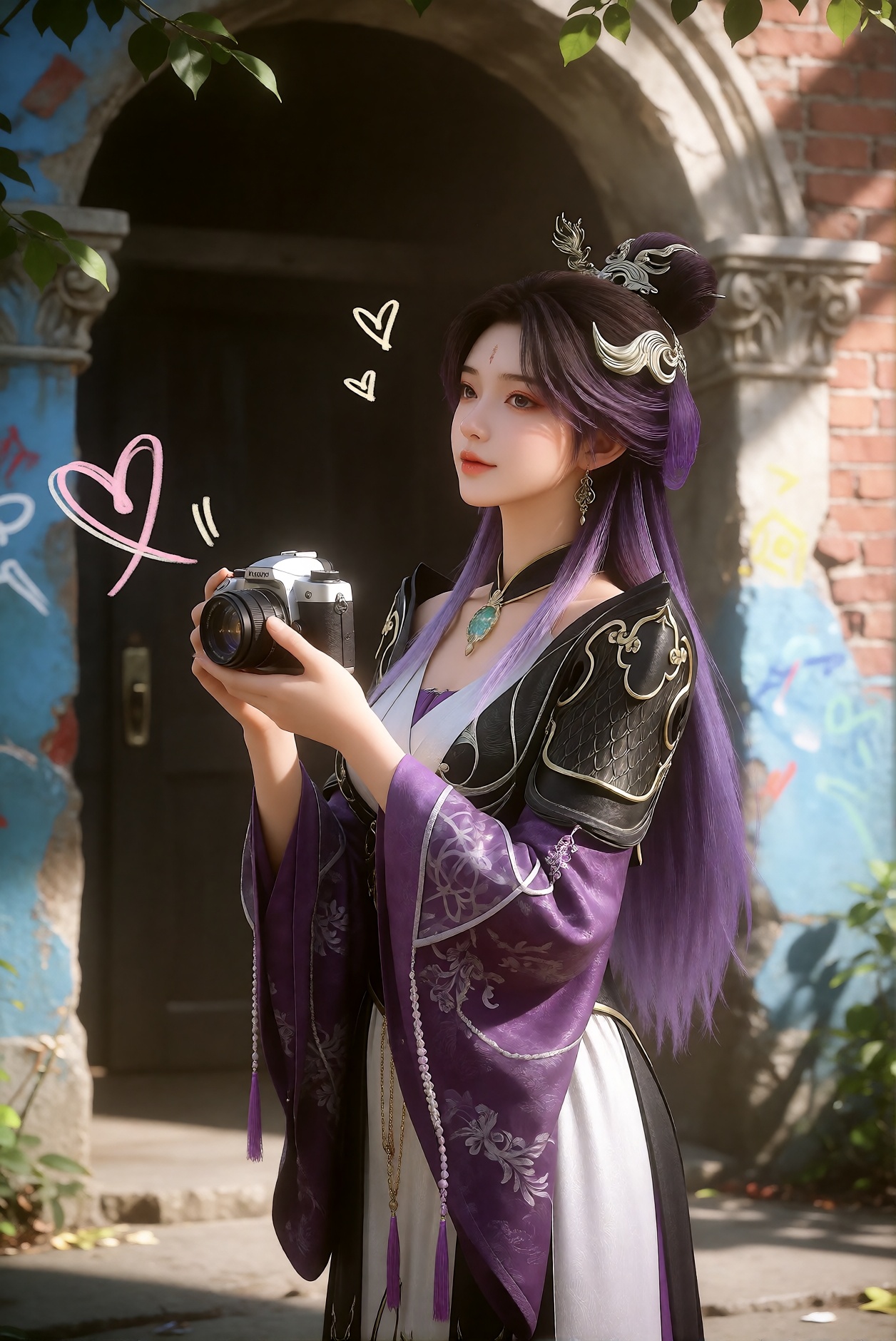 1girl,  阳光下的少女,  仿佛在感受温暖的春日气息 by 天海TianHai on Tensor.Art