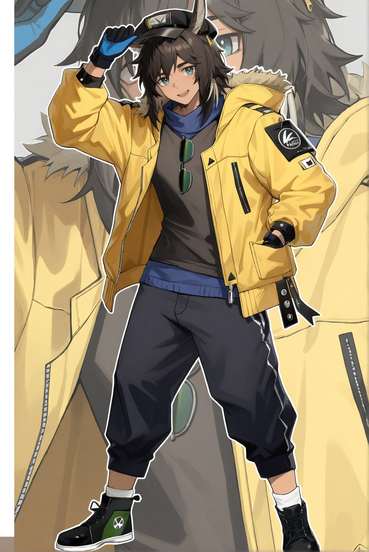 1boy,  solo,  courier nr on Tensor.Art