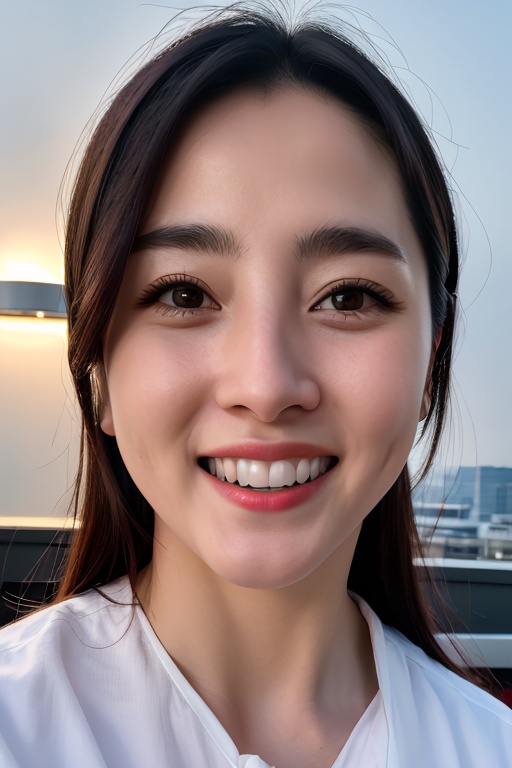 マスターチーフ PHOTOREALISTIC REALISTIC,masterpiece,best quality,highres,ultra detailed,8k,1woman,portrait,looking at viewer,grin,upper teeth,(unlit dark night),outdoors,<lora:lisisiAlexnsfw80:0.6> 