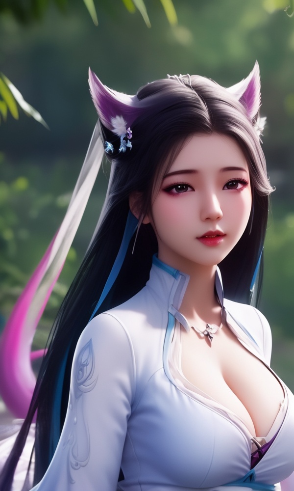 (,1girl, ,best quality, ),looking at viewer, <lora:409-DA-师兄啊师兄-皖江雨:0.8> ,,ultra detailed background,ultra detailed background,ultra realistic 8k cg,, ,masterpiece, (( , )),ultra realistic 8k cg, ,    ,cleavage,,spirit blossom ahri,,(()), (),