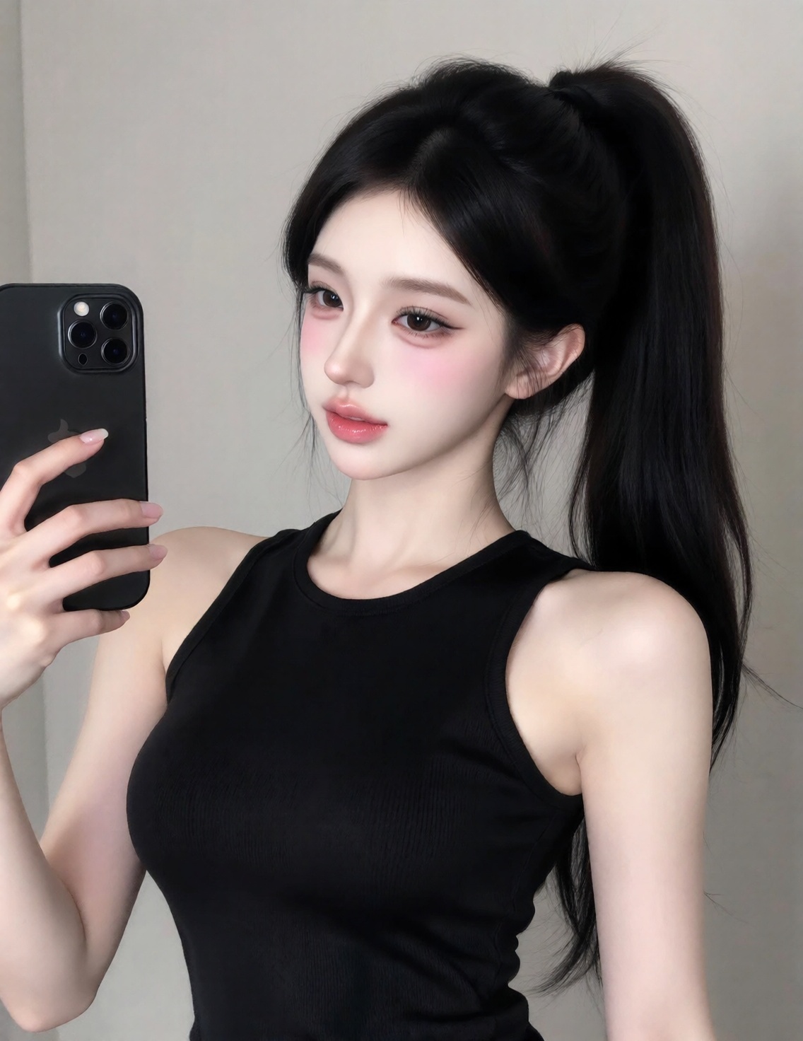 DQ,  画面展示了一位年轻女性的半身特写,  整体风格极具唯美感 on Tensor.Art