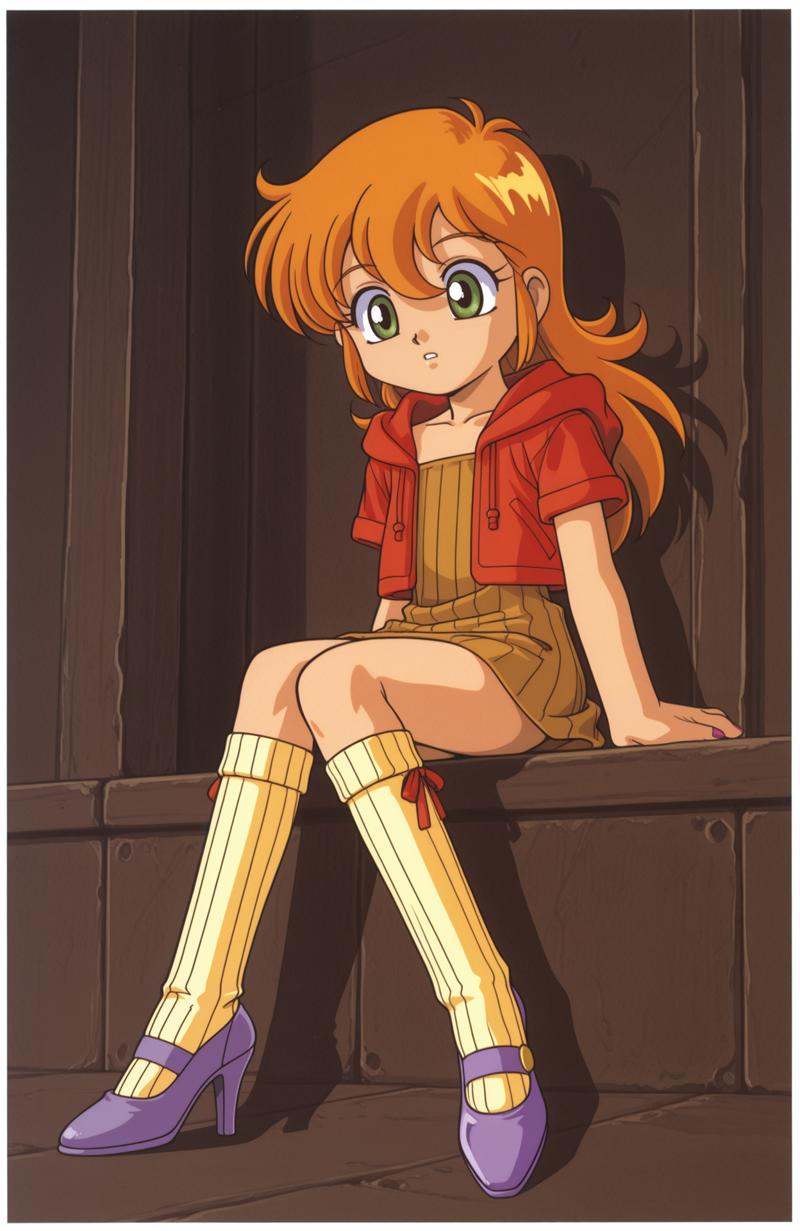 takahashi kumiko,  1990s \(style\),  border on Tensor.Art
