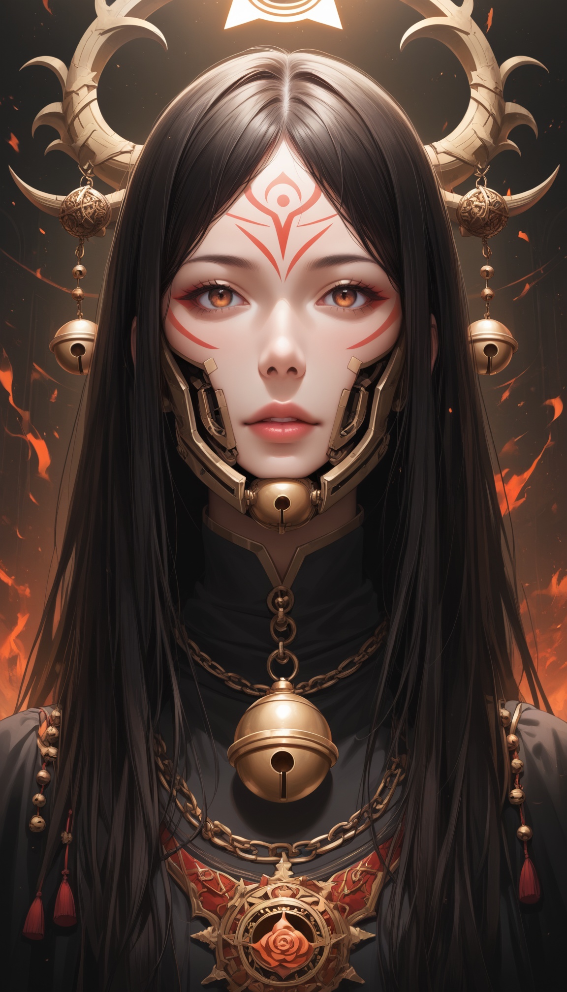 NoFace Robot PonyXL,  The sound of distant bells accompanies the casting of a spell.,  score_9 on Tensor.Art