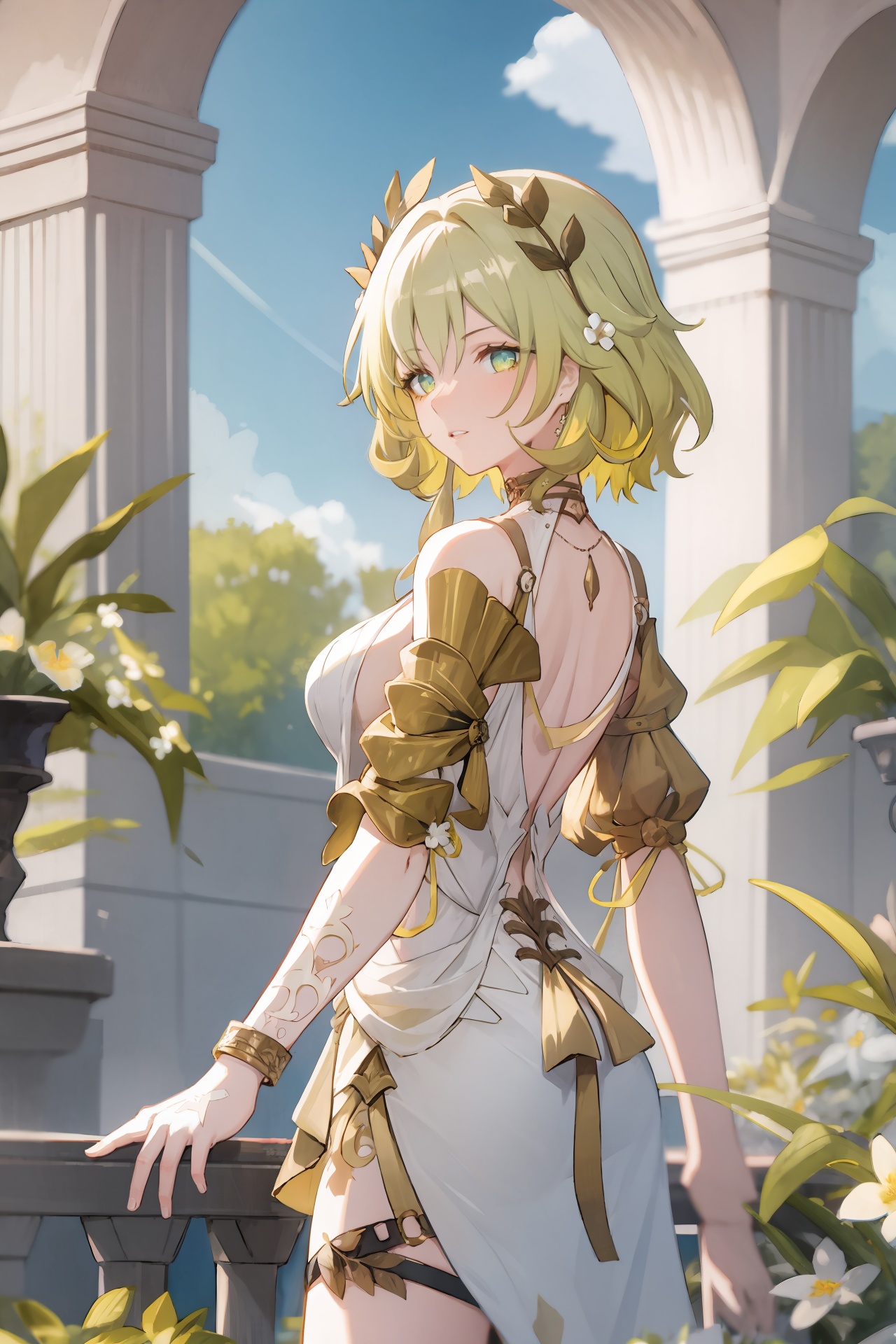 1girl,  solo,  aglaea \(honkai: star rail\) on Tensor.Art