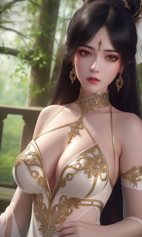 (,1girl, ,best quality, ),looking at viewer, <lora:418-DA-百炼成神-莫雨馨:0.8> ,ultra detailed background,ultra detailed background,ultra realistic 8k cg,(masterpiece:1.2),(best quality:1.2),(ultra detailed:1.2),(official art:1.3),(beauty and aesthetics:0.8),detailed,(intricate:0.8),(highly detailed),(solo),delicate countenance,1girl,fancy,(glassy texture:1.2),(crush:1.2),8k,accessory,tattoo,(transparent:1.1),gown,energy encirclement,instant,in the twinkling of an eye,upper body,woman in a mythical forest, masterpiece, perfect face, intricate details, horror theme, raw photo, photo unp(cleavage),, 1girl, , , depth_of_field, solo, , ,