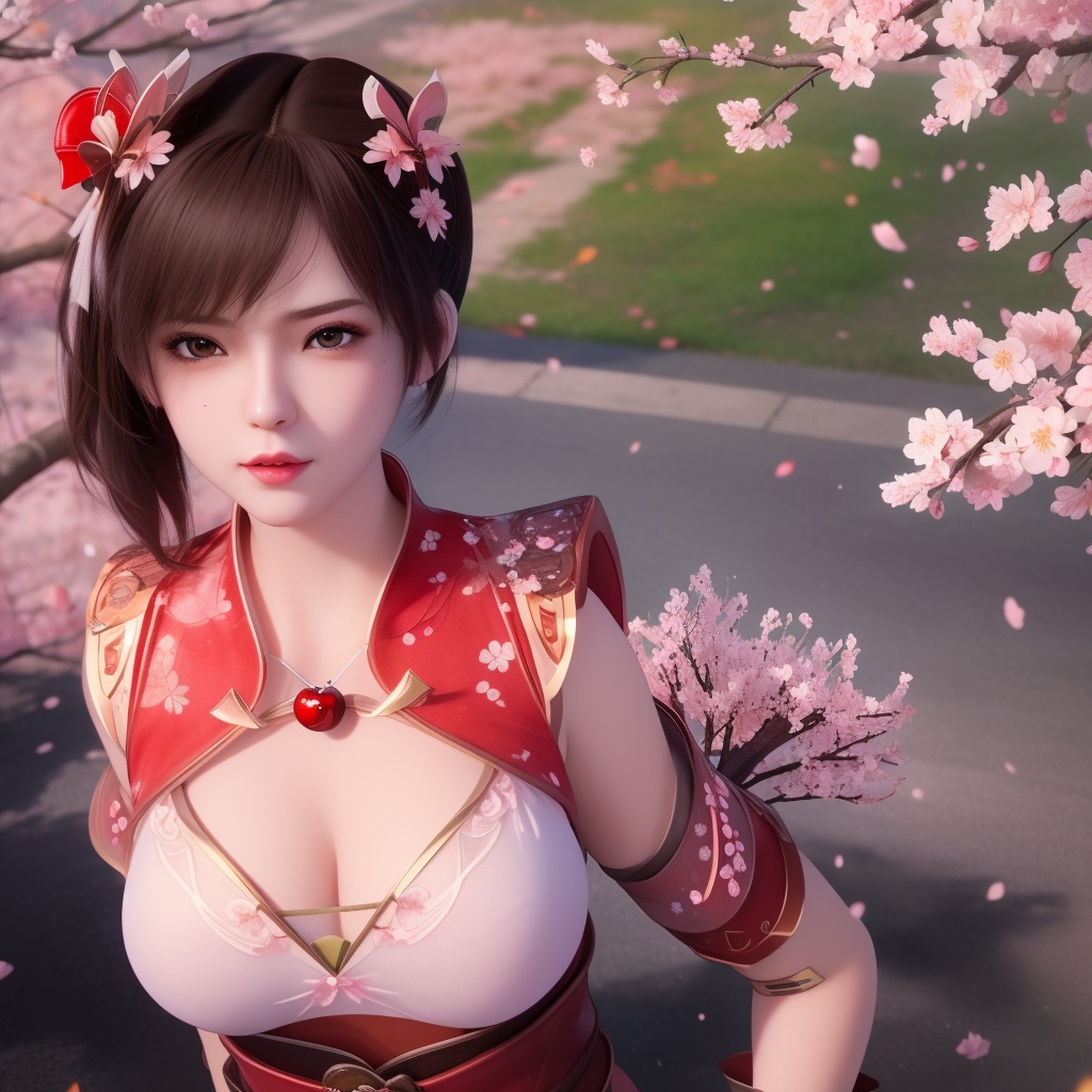 <lora:799-DA-神墓-楚钰:0.8>, (,1girl, ,best quality, ),,  ,ultra detailed 8k cg,ultra realistic 8k cg, ,masterpiece, (( , )),, ,science fiction,mole, ,    ,(,cherry blossoms, autumn leaves,perfect cherry blossom,   ), (cleavage),,
