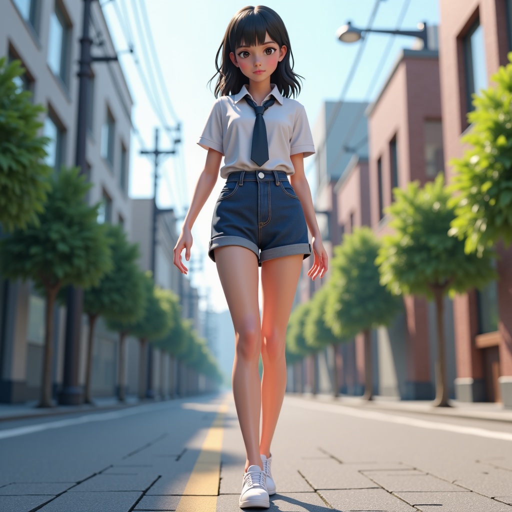 anime girl in short shorts and a tie walking down a street,3 d anime realistic,cgsociety unreal engine,realistic anime 3 d style,full body cgsociety,artgerm , 3d unreal engine,summer unreal engine 5,2. 5 d cgi anime fantasy artwork,japanese cgi,smooth anime cg art,octane render. by makoto shinkai,photorealistic anime girl render,high definition cgsociety,rendered unreal engine 5,cgsociety 9,unreal engine 5 »,unreal engine 5 : :,art of unreal engine 5,rending on cgsociety,3 d cg,3d cg,unreal engine art,anime styled 3d,3d anime,3 d anime,8 k unreal engine,8k unreal engine,3d anime girl,unreal engine 5 4 k,unreal engine 8 k,unreal engine 8k,unreal engine 5 rendered,unreal engine 5 highly rendered,