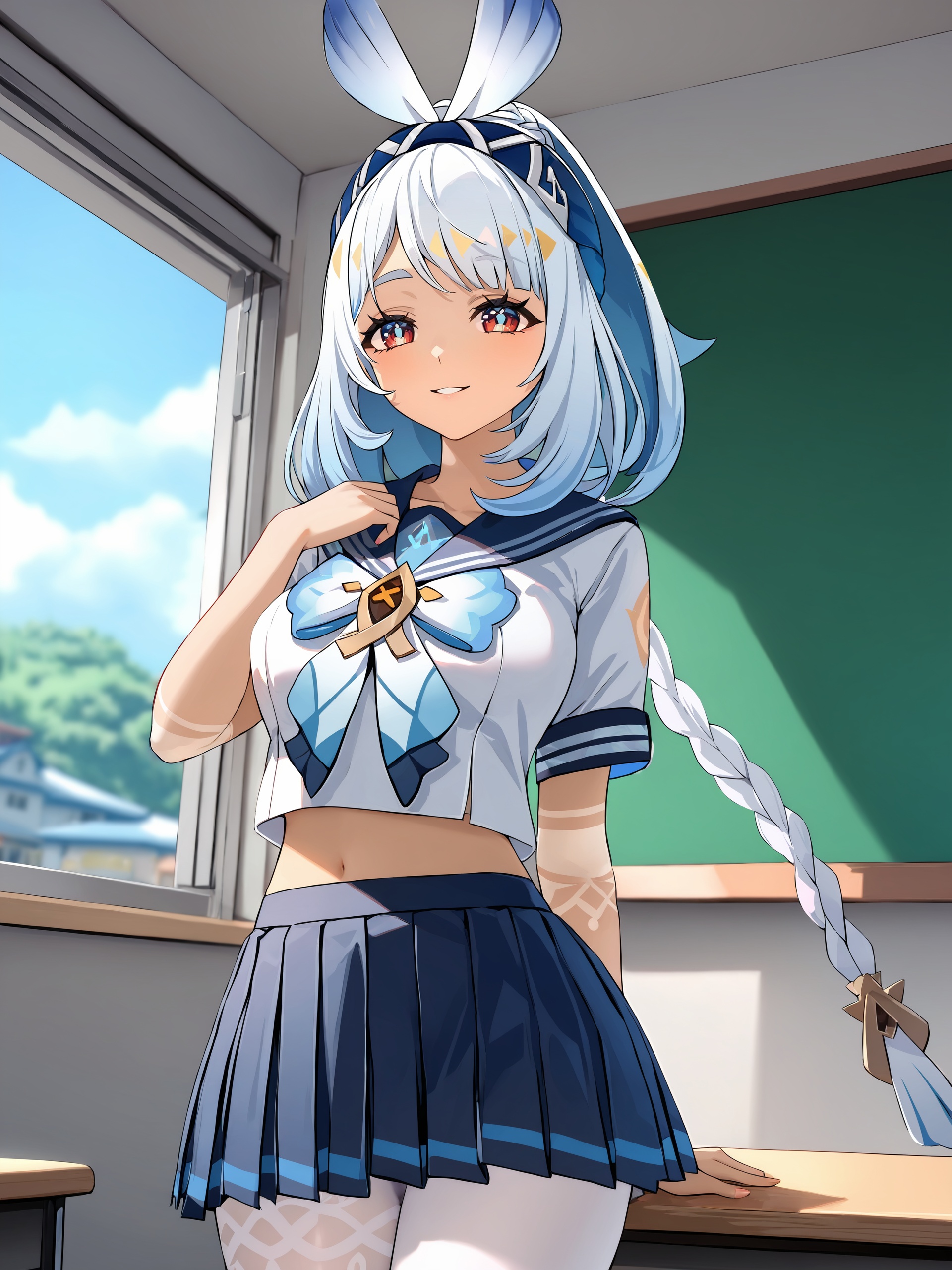 1girl,  mualani \(genshin impact\),  bow hairband on Tensor.Art