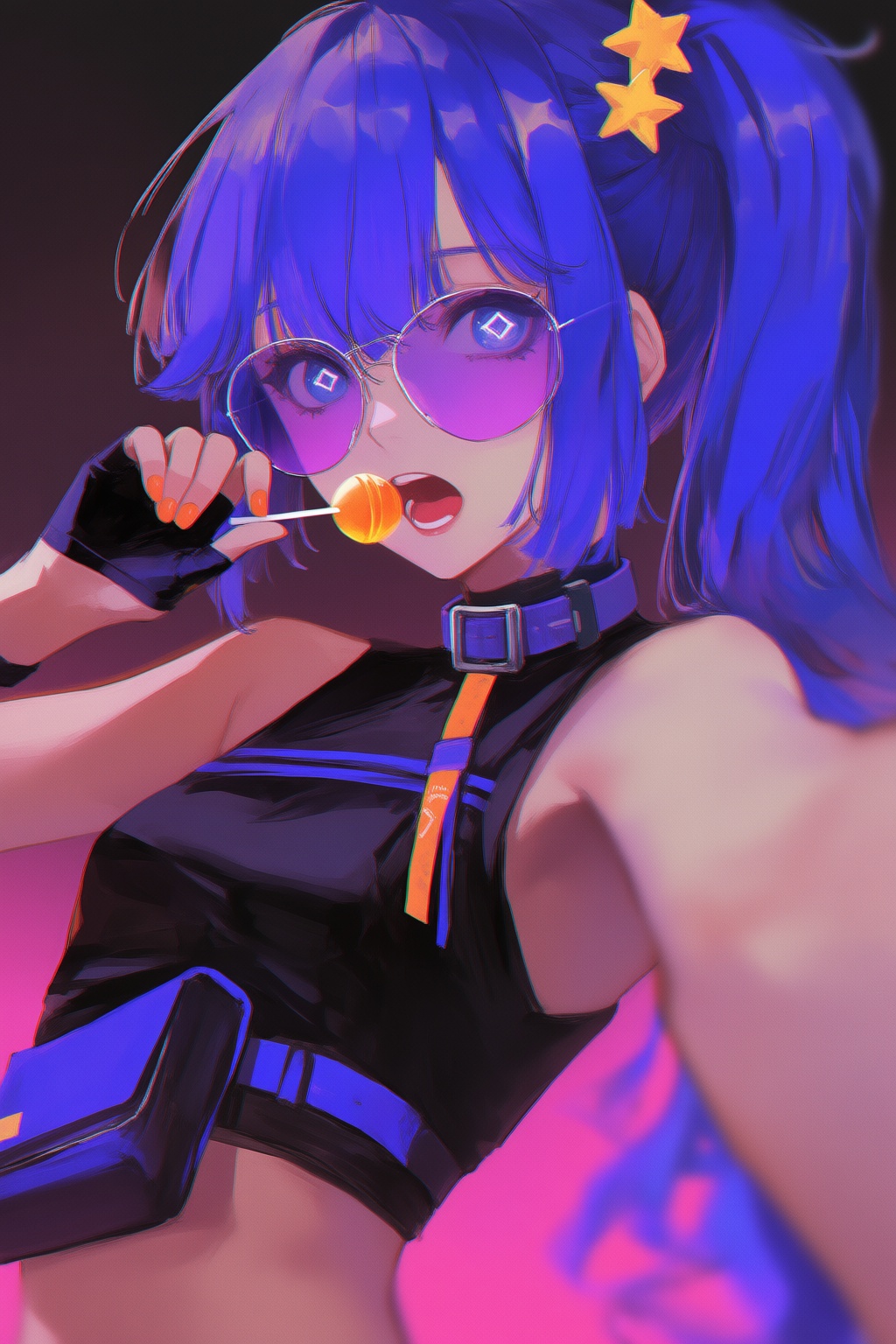 1girl,  blue eyes,  blue hair on Tensor.Art