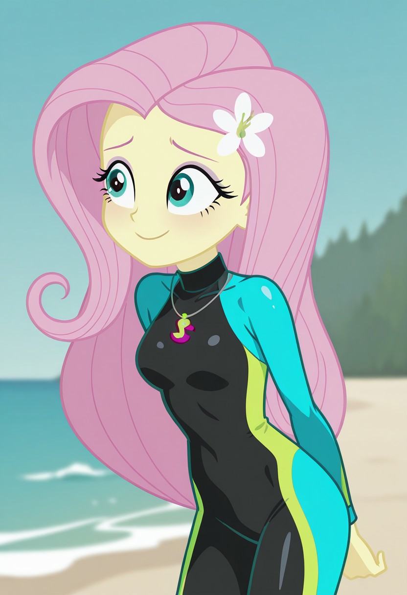 fluttershy_swimsuit,  Equestria Girls,  Fluttershy on Tensor.Art