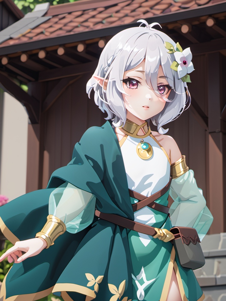 (masterpiece),(bestquality),a very delicate and beautiful,solo,solo,kokkoro,<lora:lora-000013:1.2>,cowboy_shot,