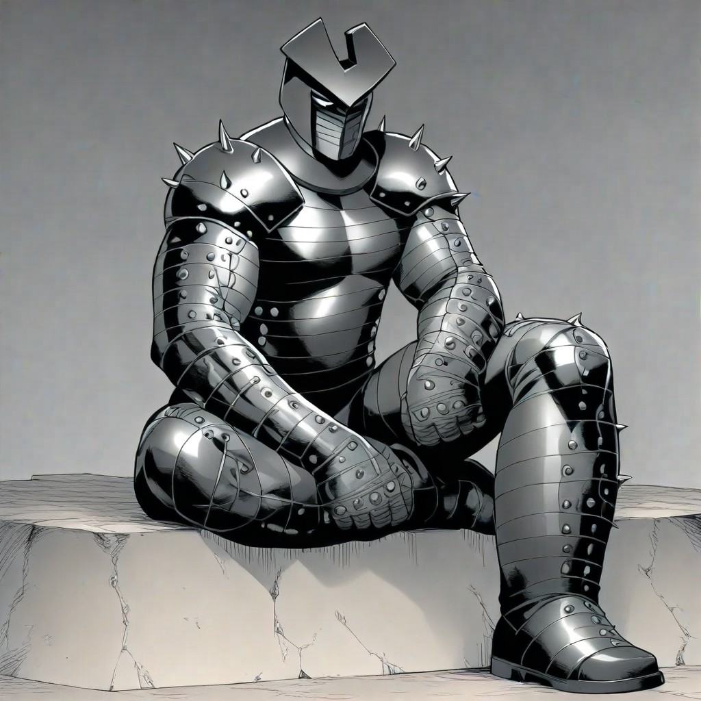 TheDestroyer,  sitting,  in front off on Tensor.Art