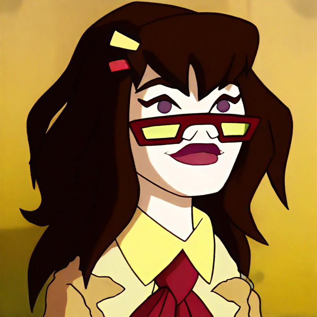 1girl,  red rectangular glasses,  undid red necktie on Tensor.Art