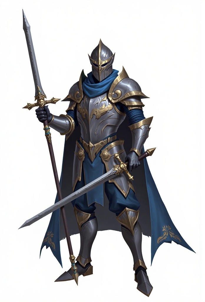 JSYH3,A knight,in optimal quality,with a white background.,