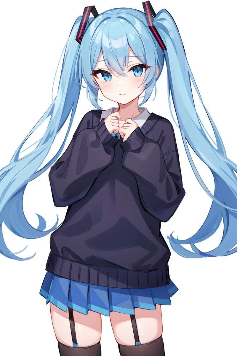1girl,  solo,  twintails on Tensor.Art