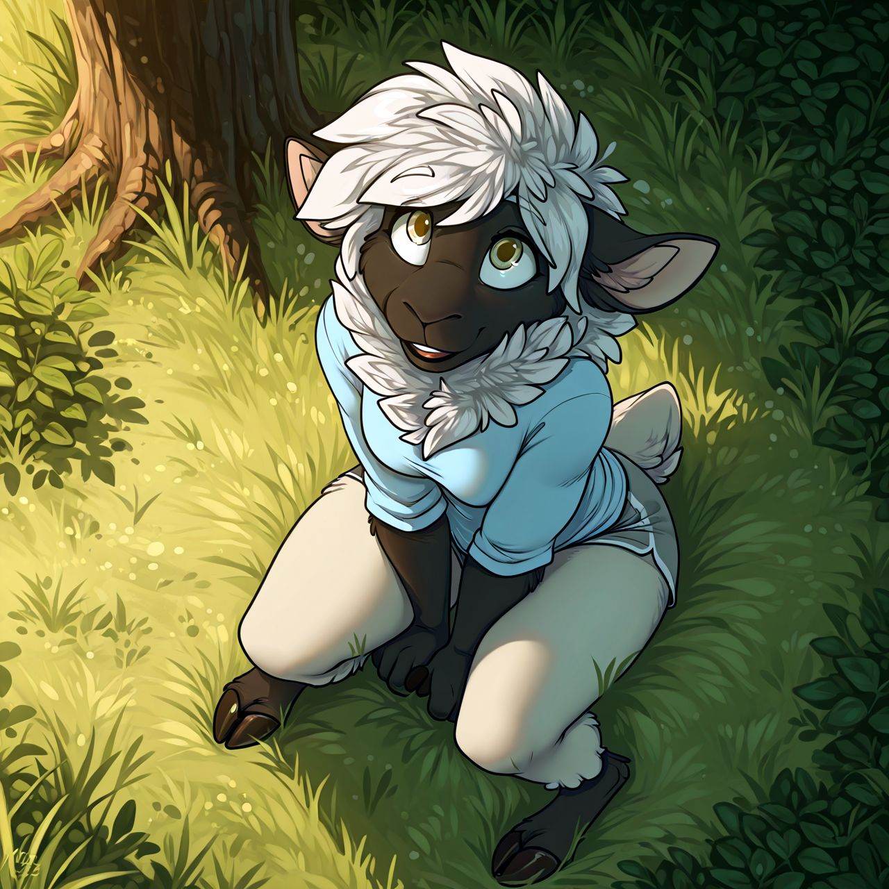 sheep,  wool, on Tensor.Art