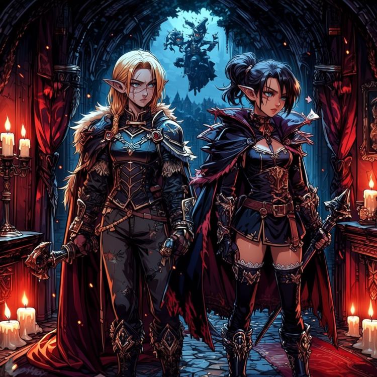 Anima画风系列-恶魔城风格Dark Castlevania Style by 爱丽丝王 on Tensor.Art