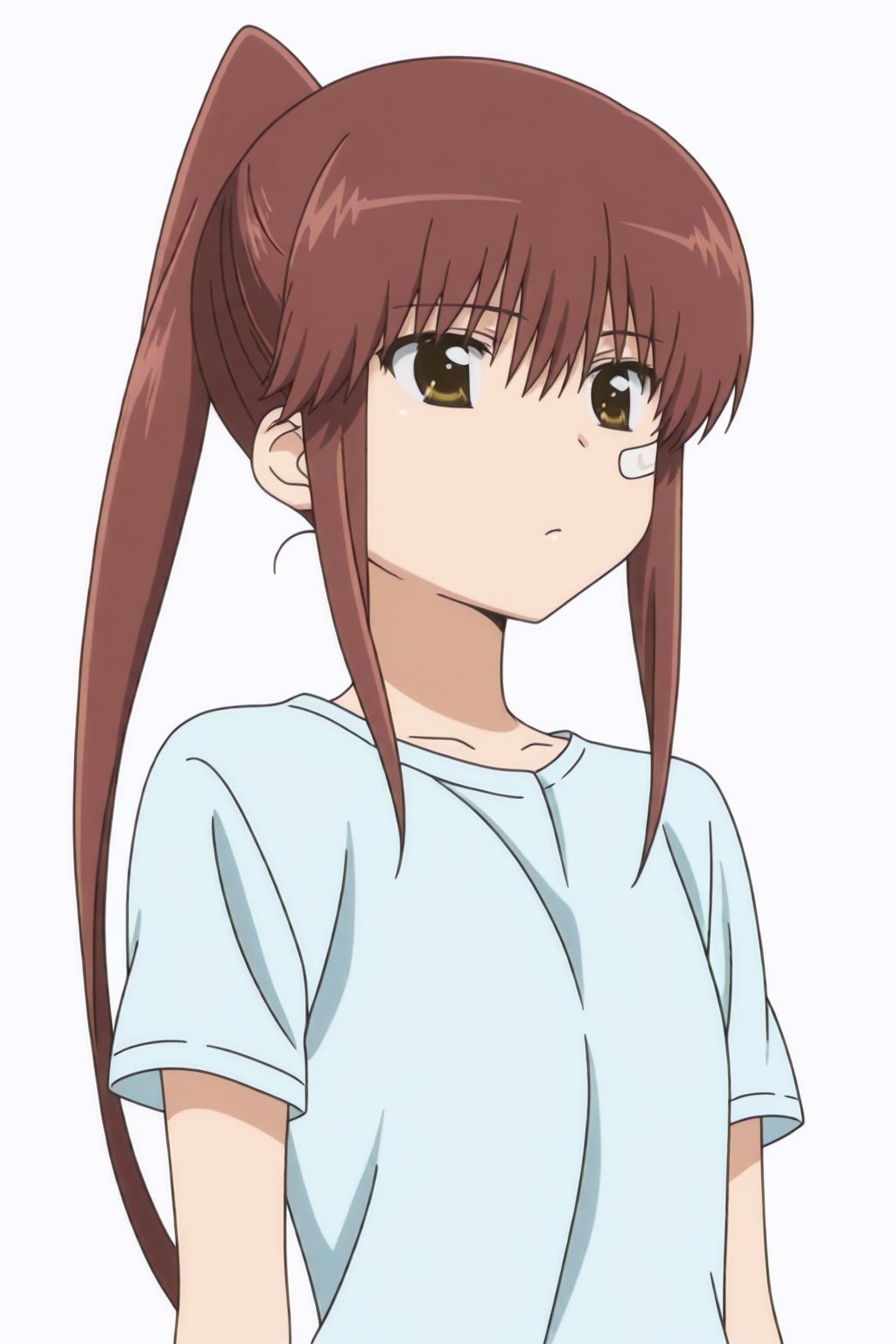 Riko Suminoe,  bandaid on face,  long hair on Tensor.Art