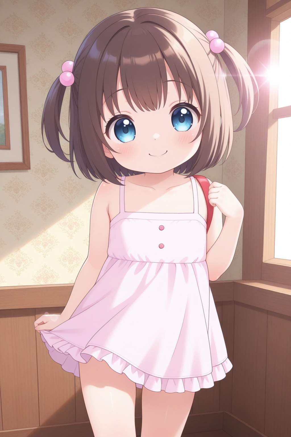 (wallpaper,huge filesize,lens flare,8k),solo,1girl,cute girl,little_girl,loli,child,kawaii,smile,