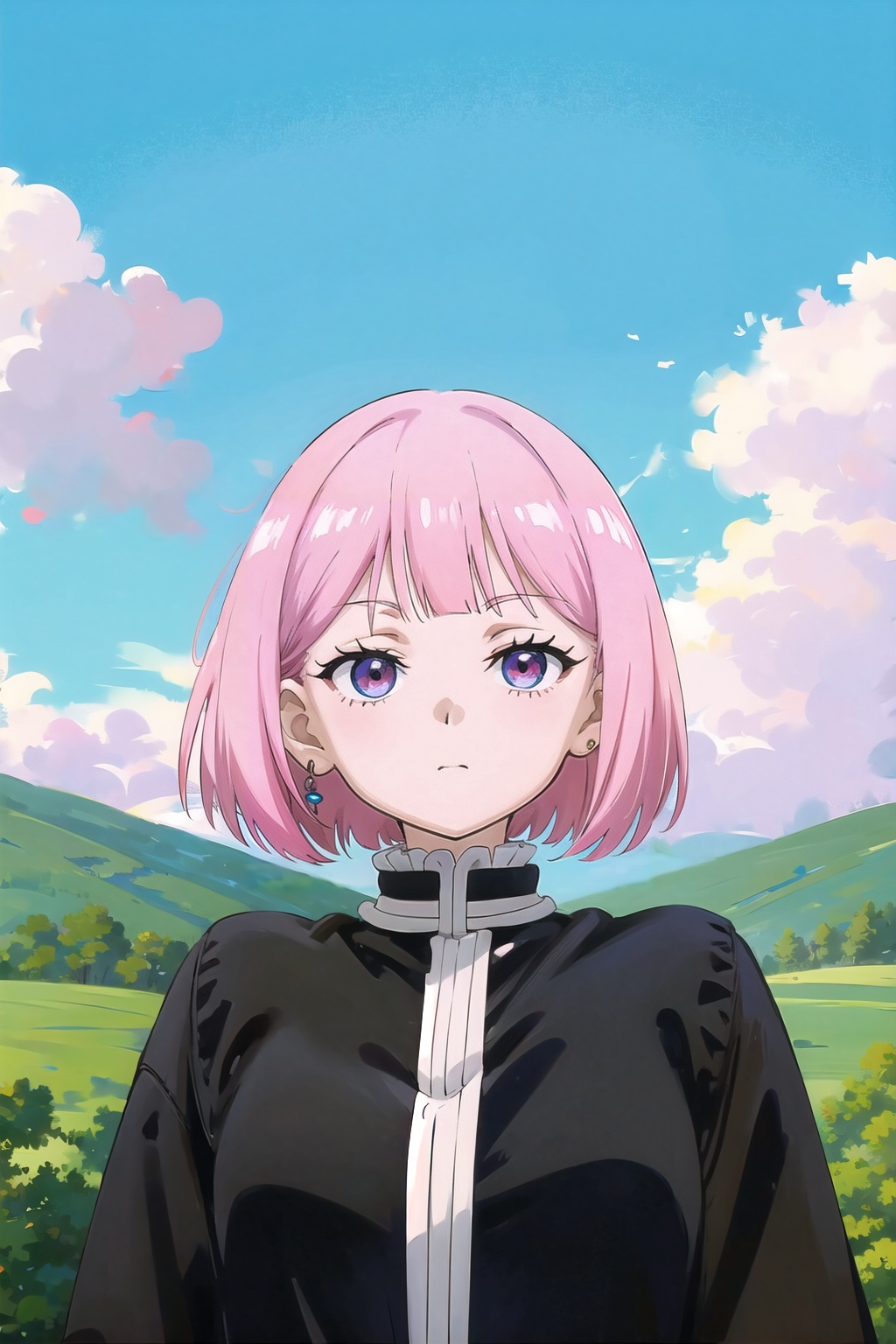 1girl,  solo focus,  pink hair by BLANK42_AI on Tensor.Art