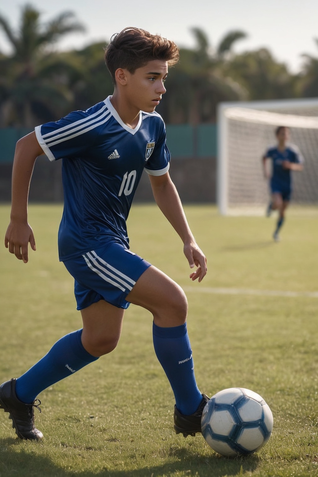 (1boy) (medium) professional photo of 19yo dg_Luis,  soccer player,  jersey on Tensor.Art
