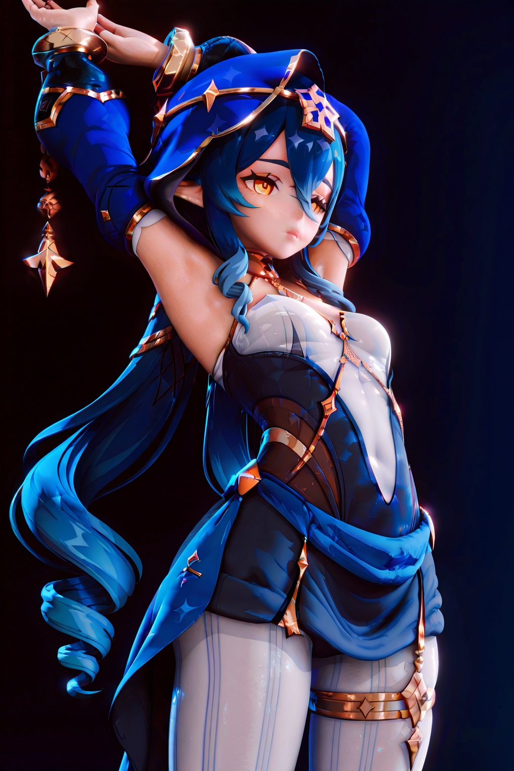 1girl,  solo,  layla \(genshin impact\) on Tensor.Art
