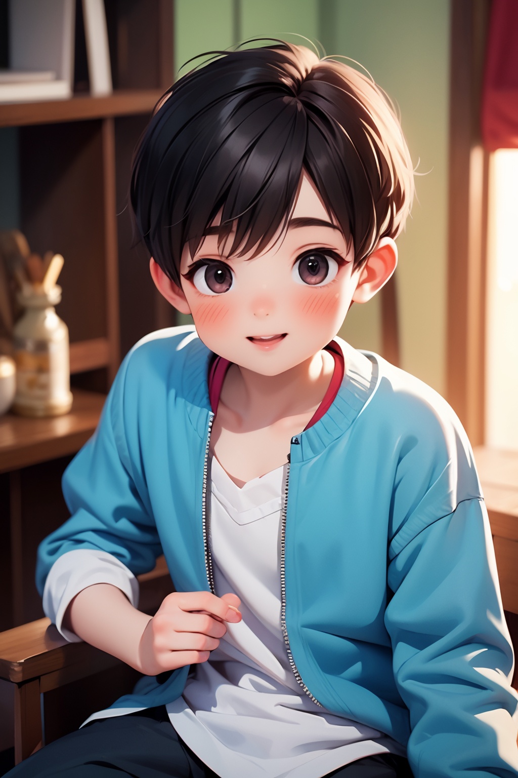 (1boy:1.4),(male:1.4),(indoor:1.2),