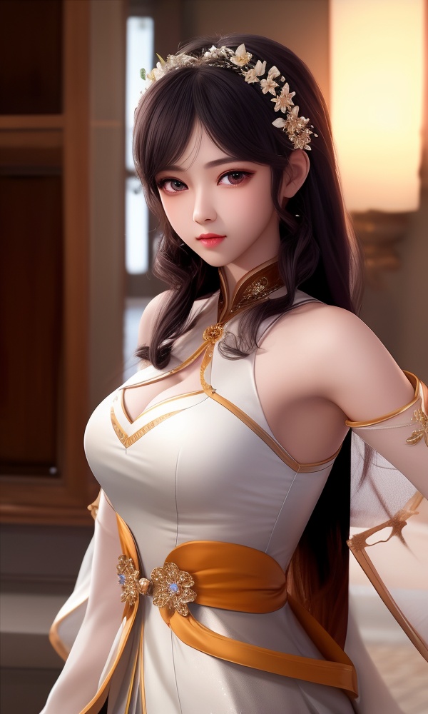 (,1girl, ,best quality, ),looking at viewer, <lora:374-DA-斗罗大陆-江楠楠-露肩装:0.8> ,ultra detailed 8k cg, ultra detailed background,  ,masterpiece, (( , )) ,tamari \(flawless\),lake,upper body,   (()), (),