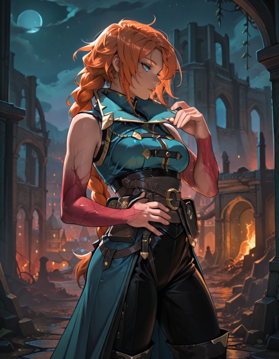 cartoon,  solo,  woman on Tensor.Art