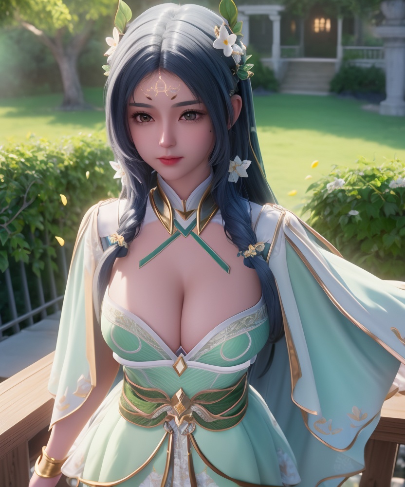 <lora:509-DA-神印王座-夜小泪:0.8>(,1girl, ,best quality, ),looking at viewer,  ,ultra detailed background,ultra detailed background,ultra realistic 8k cg, ,masterpiece, (( , )),,  fiction,mole, ultra realistic 8k cg, ,      , lemon blossoms,  (cleavage), (), ,,,
