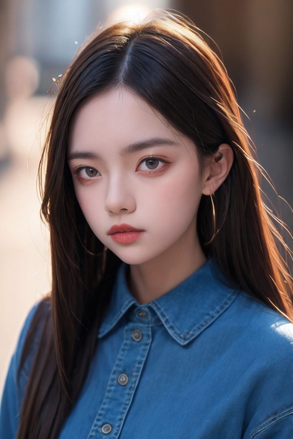 1girl,blue clothes,portrait,<lora:Again_Girl_A15_1:0.8>