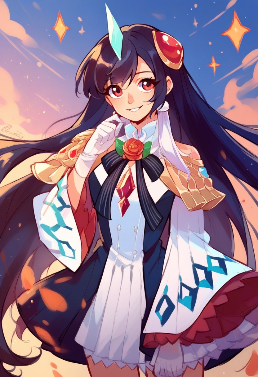 e7 ruele regular version,  anime style,  score_9 on Tensor.Art