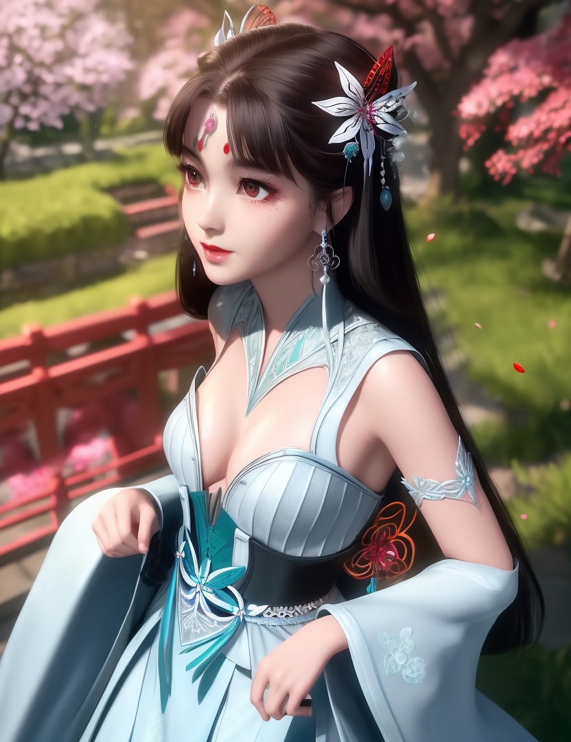 ultra realistic 8k cg, picture-perfect face, flawless, clean, masterpiece, professional artwork, famous artwork, cinematic lighting, cinematic bloom, perfect face, beautiful face, fantasy, dreamlike, unreal, science fiction,  beautiful clothes, lace, lace trim, lace-trimmed legwear,  (rich:1.4), prestige, luxury, jewelry, diamond, gold, pearl, gem, sapphire, ruby, emerald, intricate detail, delicate pattern, charming, alluring, seductive, erotic, enchanting, hair ornament, necklace, earrings, bracelet, armlet,halo((,1girl, pov,))(((,spider lily, branch, 1girl, tree, spring_\(season\), solo, petals, black_hair, japanese_clothes,looking at viewer, ))) <lora:DA_LanLingEr:0.6>