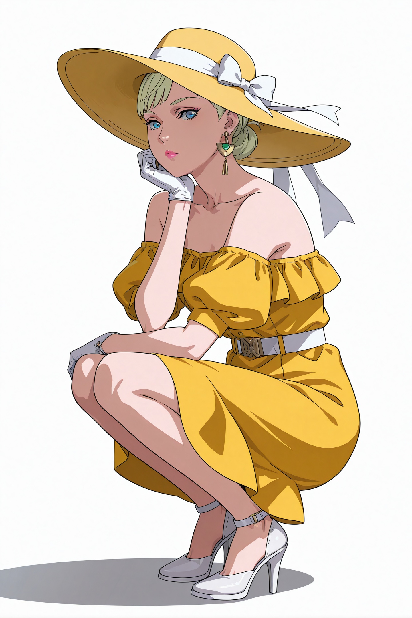 Mobile Suit GUNDAM HATHAWAY Anime Style,  Gigi Andalusia,  1girl on Tensor.Art