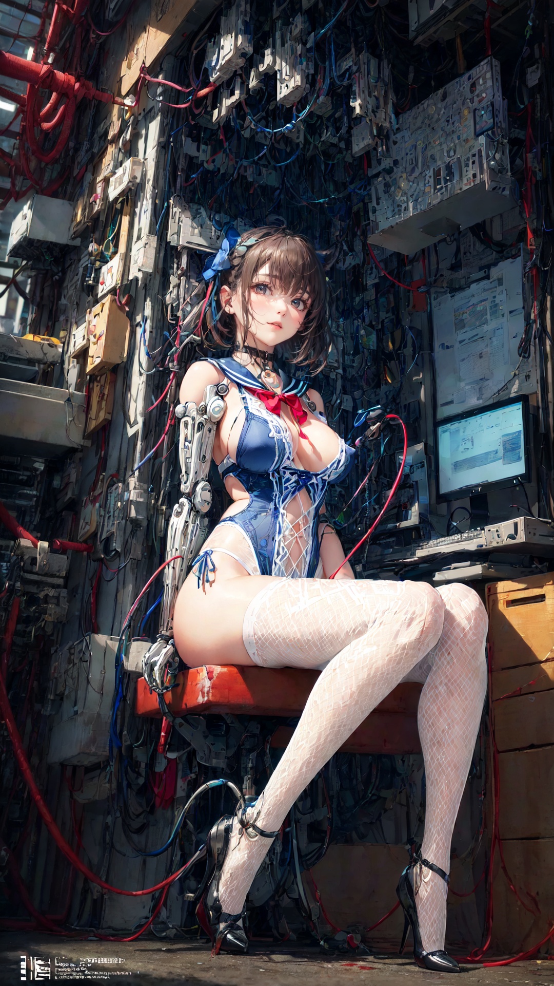 tutututu,  underwear,  blue sailor collar by 天选打工人赵图图 on Tensor.Art