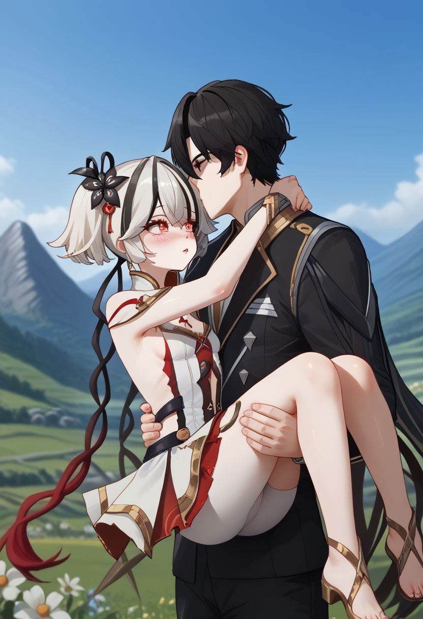 1girl,  1boy,  blush on Tensor.Art