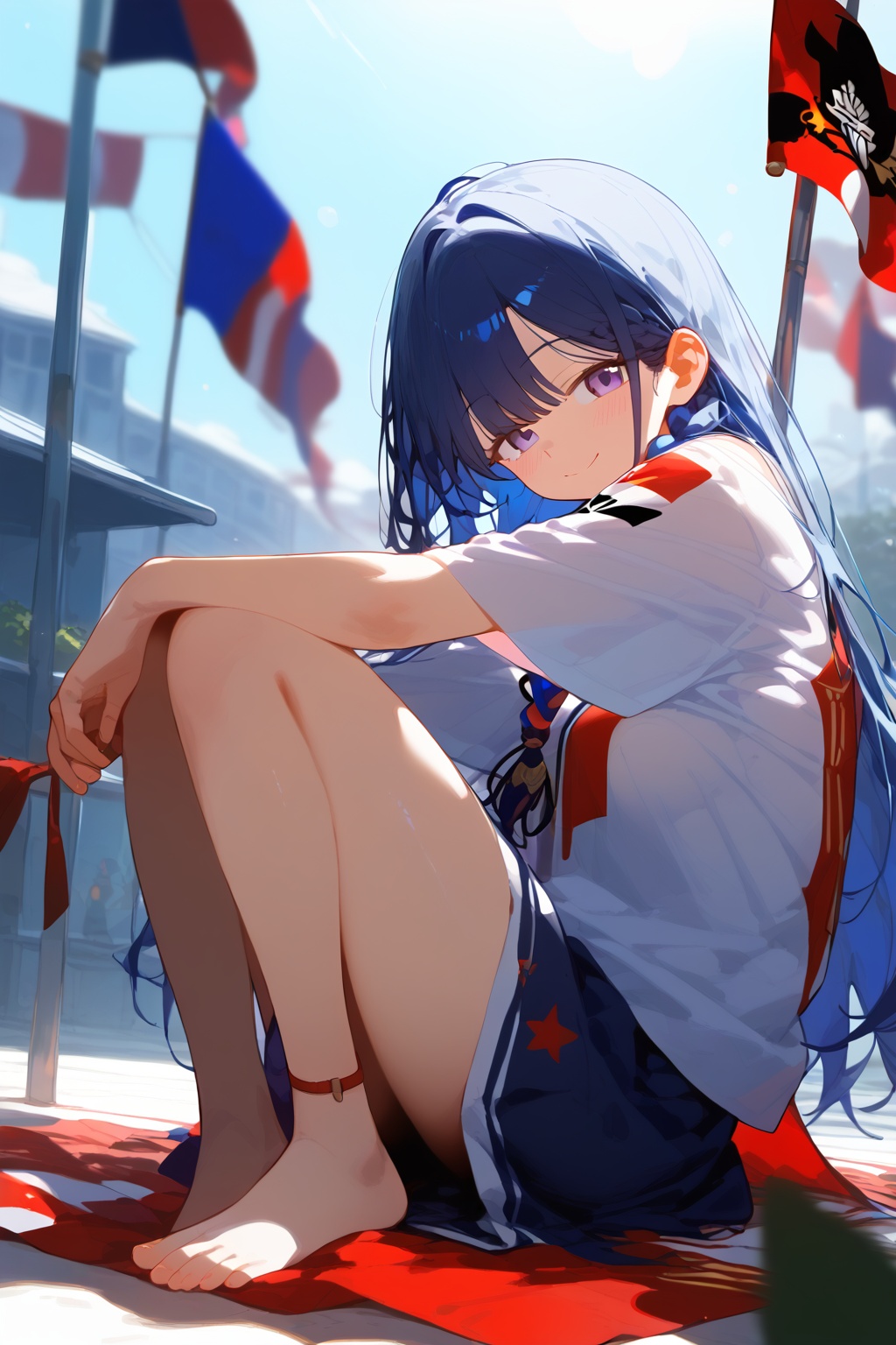 1girl,  solo,  smile on Tensor.Art