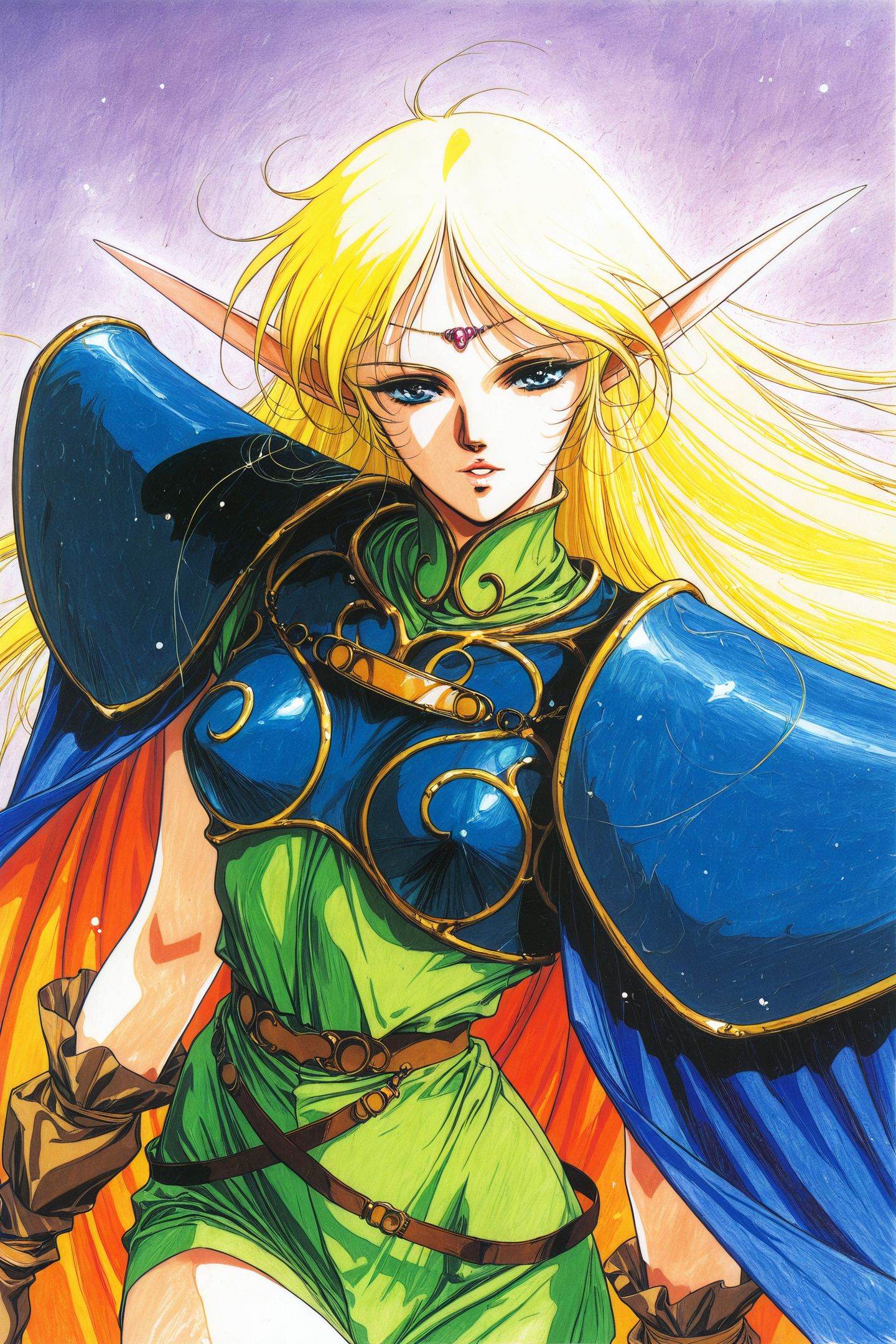 Yuuki Nobuteru Style,  1girl,  Deedlit on Tensor.Art