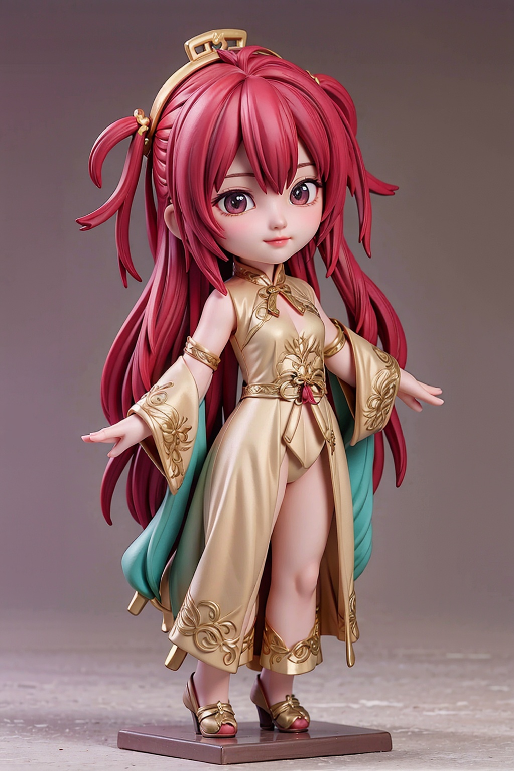 girl,full body,arms at sides,chinese clothes,
