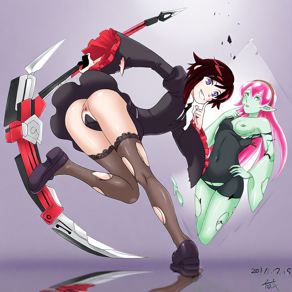 gem uniform (houseki no kuni),  ruby rose,  dated on Tensor.Art