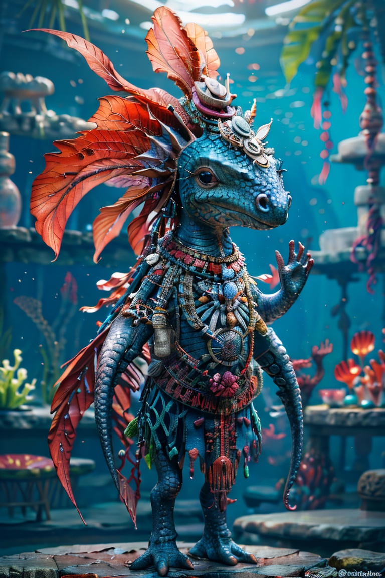 sdmai, A seahorse  <lora:SDMAI玛雅动物王国:0.7>