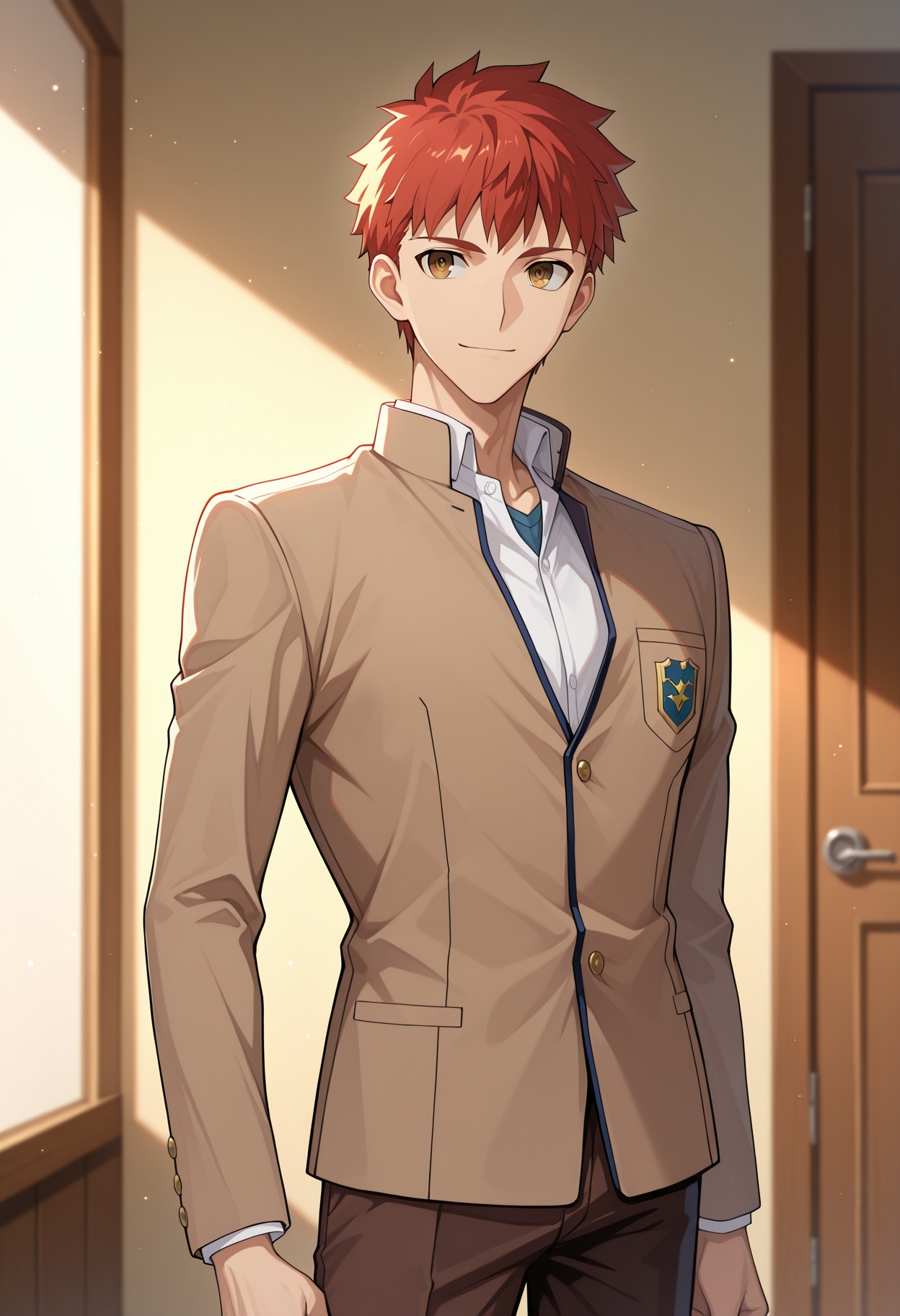 1boy,  bishounen,  Emiya Shirou on Tensor.Art