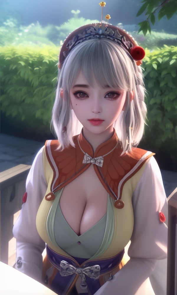 (,1girl, ,best quality, ),looking at viewer, <lora:433-DA-少年歌行-小白:0.8> ,ultra detailed background,ultra detailed background,ultra realistic 8k cg, ,masterpiece, (( , )),,  fiction,mole, ultra realistic 8k cg, ,      , lemon blossoms,  (cleavage), (), ,,,